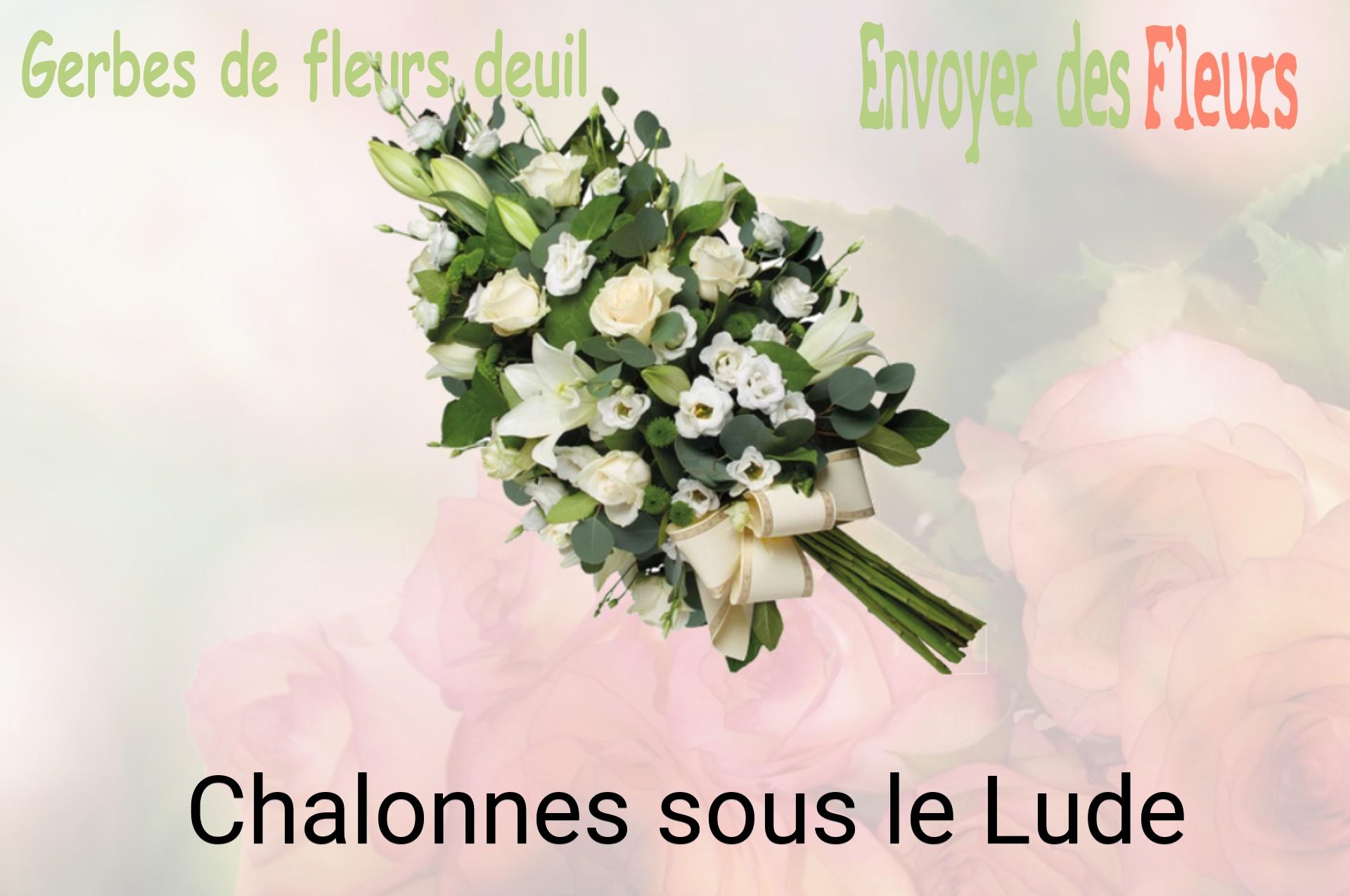 Gerbe de fleurs de deuil livrée à Chalonnes-sous-le-Lude